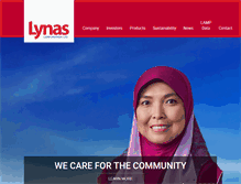 Tablet Screenshot of lynascorp.com